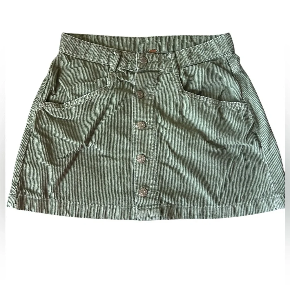 Free People Ray Cord mini skirt Size 8